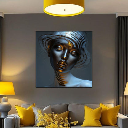 Dark White - Tablou Sticla Securizata - NO01