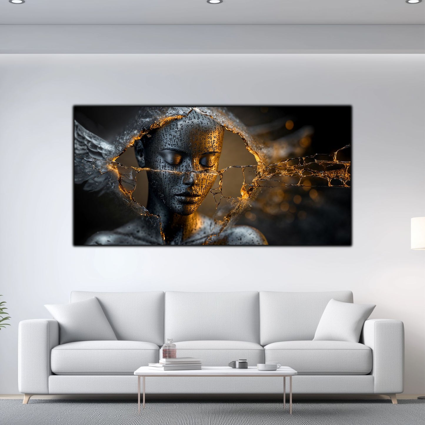 Tablou Sticla Securizata - Broken Mind 05