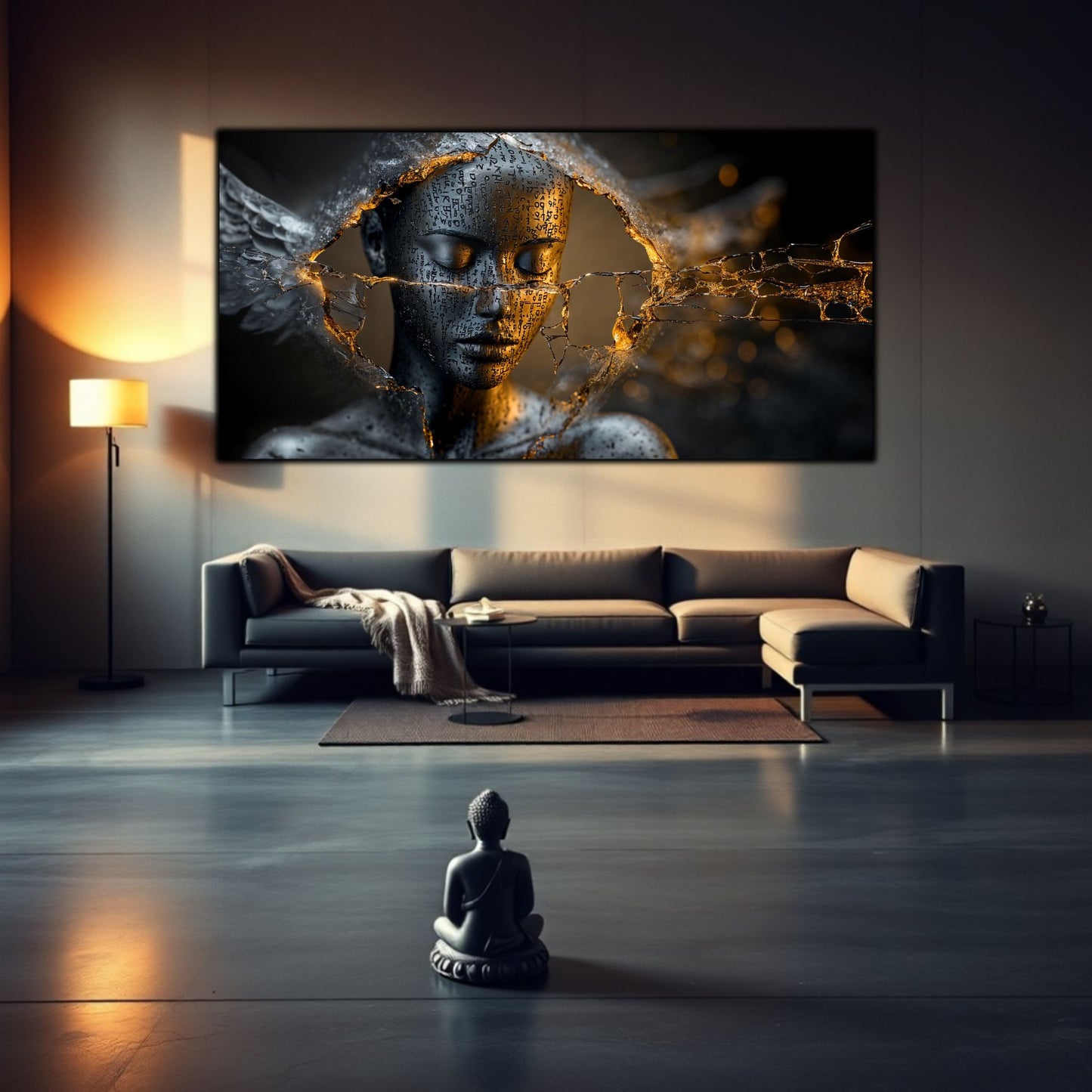 Tablou Sticla Securizata - Broken Mind 05