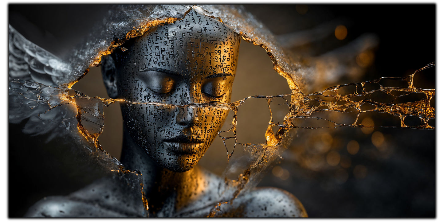 Tablou Sticla Securizata - Broken Mind 05