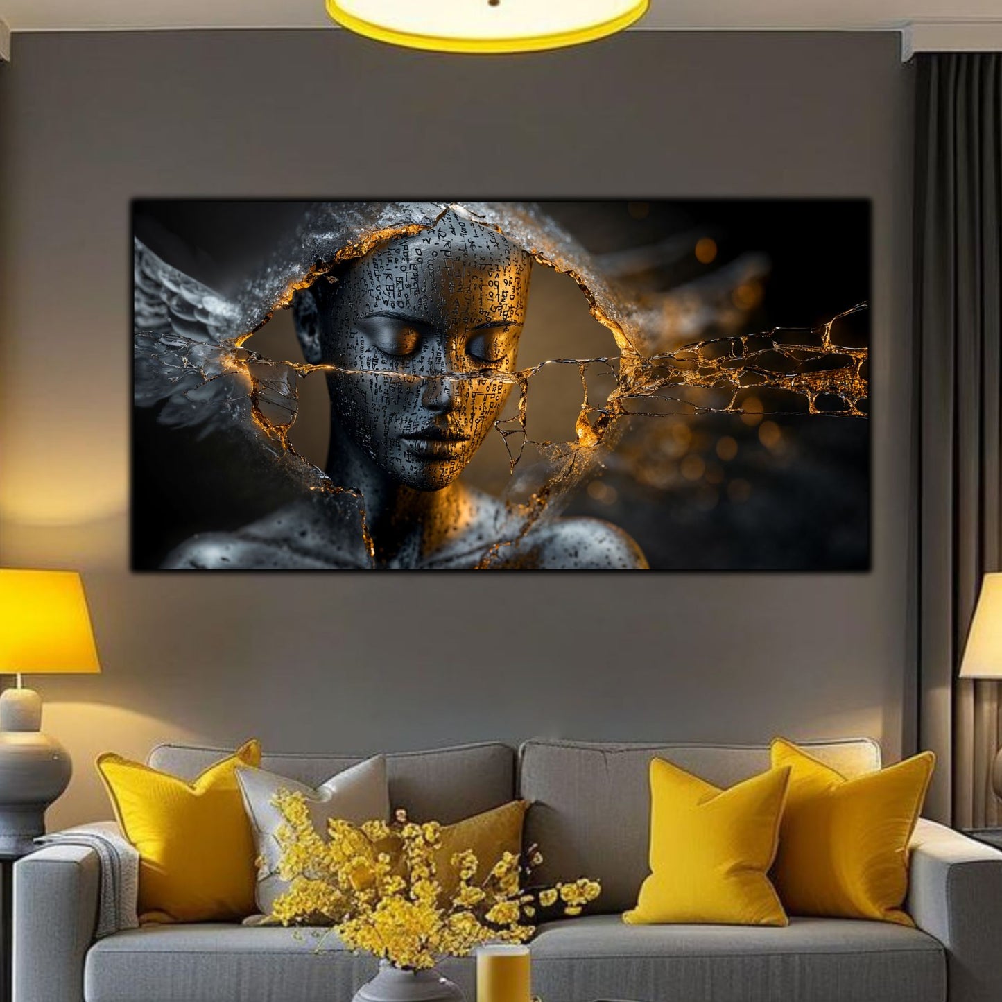 Tablou Sticla Securizata - Broken Mind 05