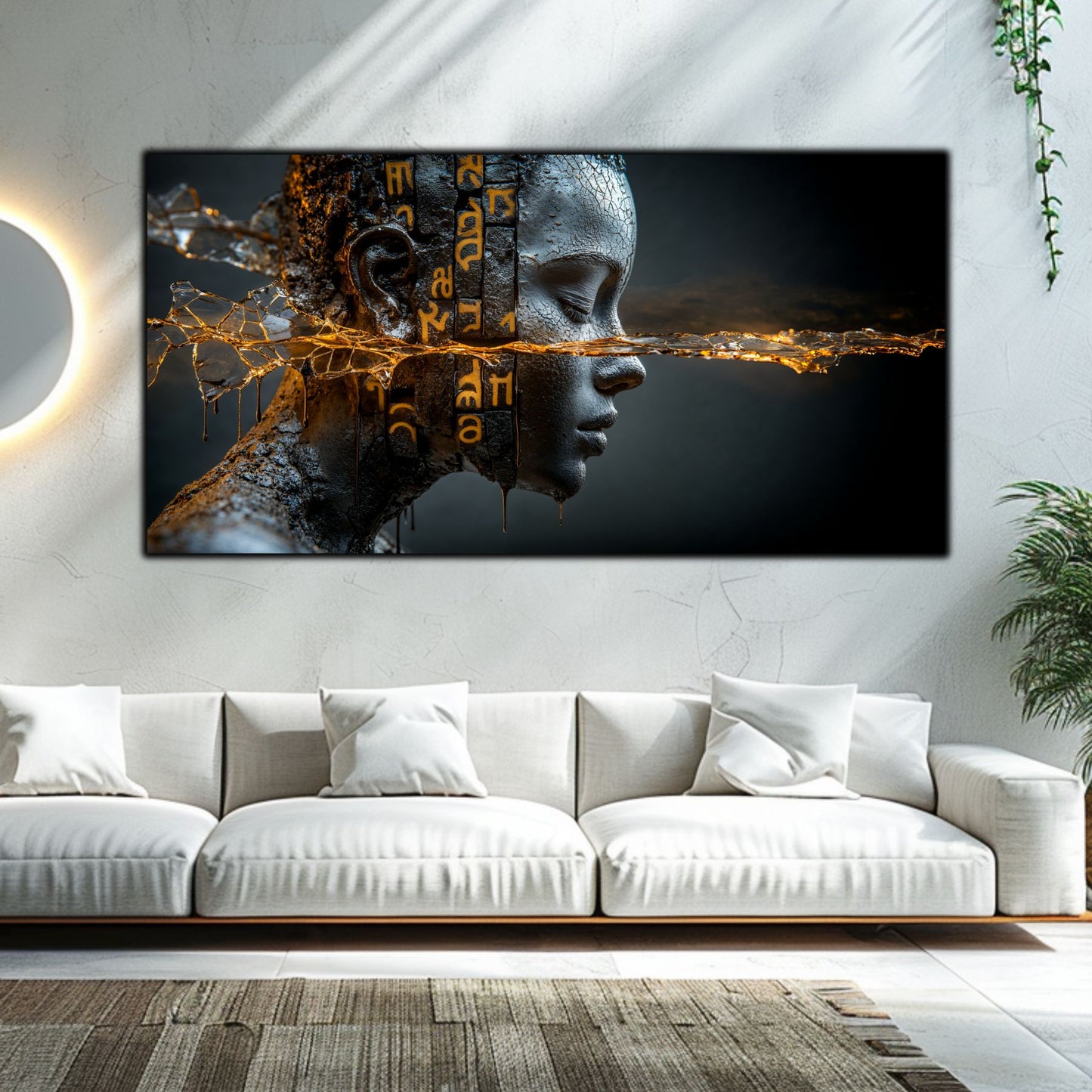 Tablou Sticla Securizata - Broken Mind 04