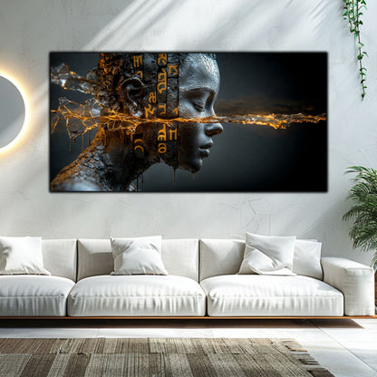 Tablou Sticla Securizata - Broken Mind 04