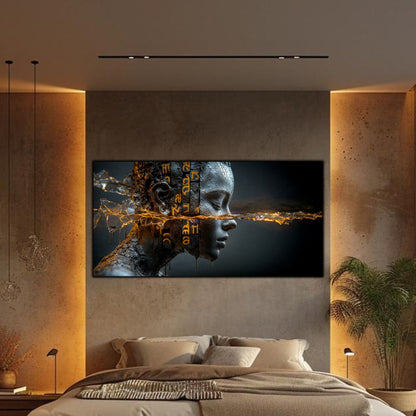 Tablou Sticla Securizata - Broken Mind 04