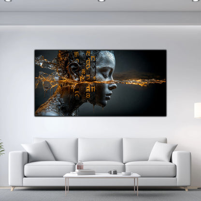 Tablou Sticla Securizata - Broken Mind 04