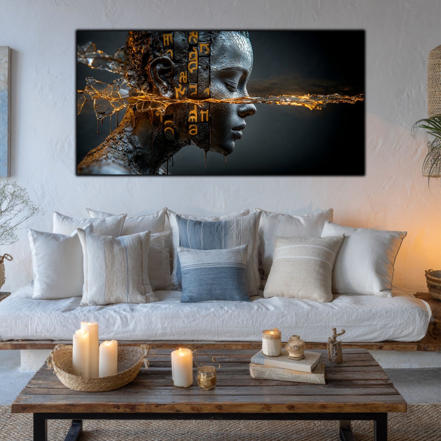 Tablou Sticla Securizata - Broken Mind 04