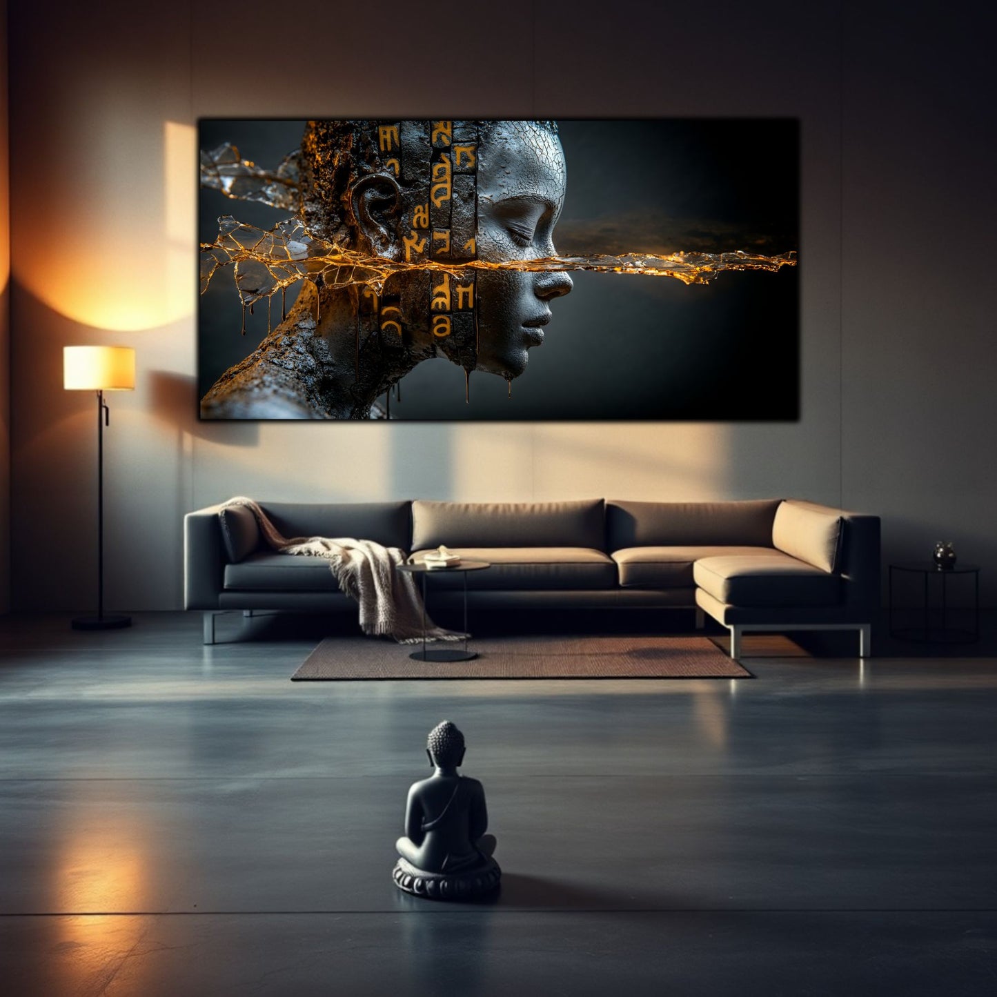 Tablou Sticla Securizata - Broken Mind 04