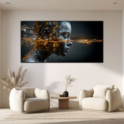 Tablou Sticla Securizata - Broken Mind 04