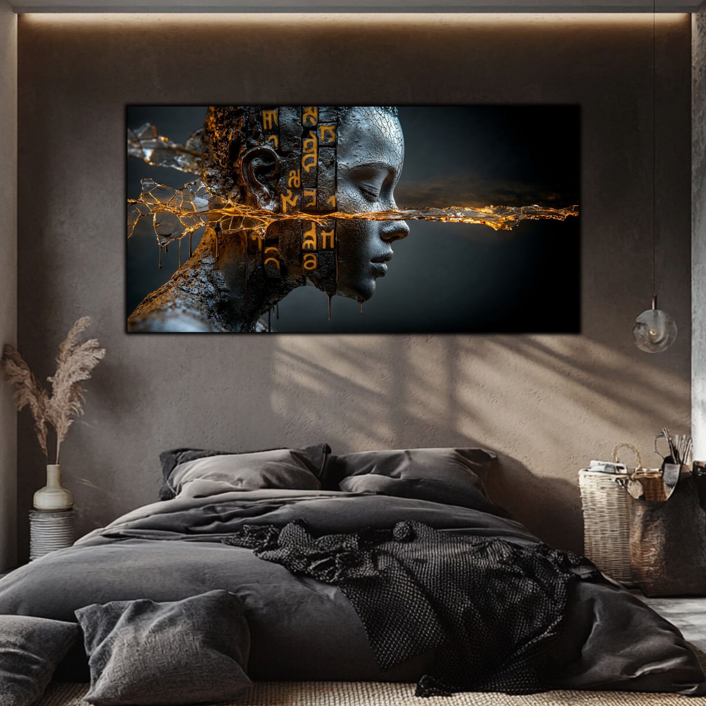 Tablou Sticla Securizata - Broken Mind 04