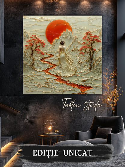 Tablou Sticla - Silk Road - 02