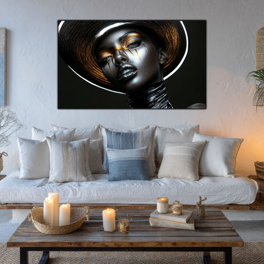 Dark Glow - Tablou elegant pentru living modern - Decor Contemporan Abstract