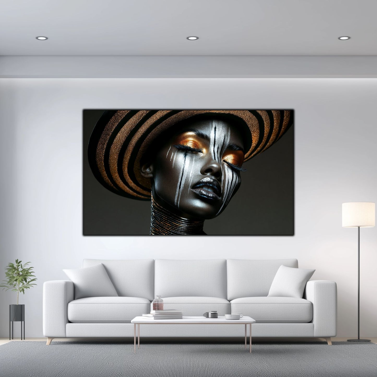 Dark Glow - Tablou elegant pentru living modern - Decor Contemporan Abstract