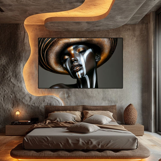 Dark Glow - Tablou elegant pentru living modern - Decor Contemporan Abstract