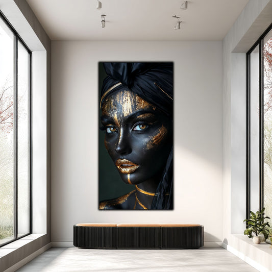 Dark Glow - Tablou elegant pe sticlă securizată pentru living modern