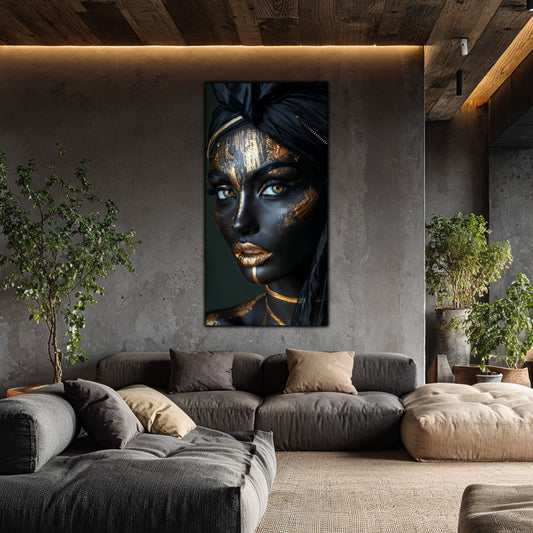 Dark Glow - Tablou elegant pe sticlă securizată pentru living modern
