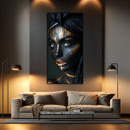 Dark Glow - Tablou elegant pe sticlă securizată pentru living modern