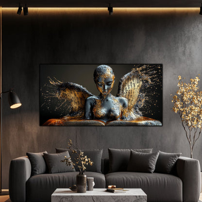 Dark Glow - Tablou elegant pe sticlă securizată pentru living contemporan