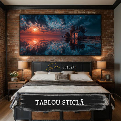 Night and Soul - Tablou Living  - Sticla Securizata - no12