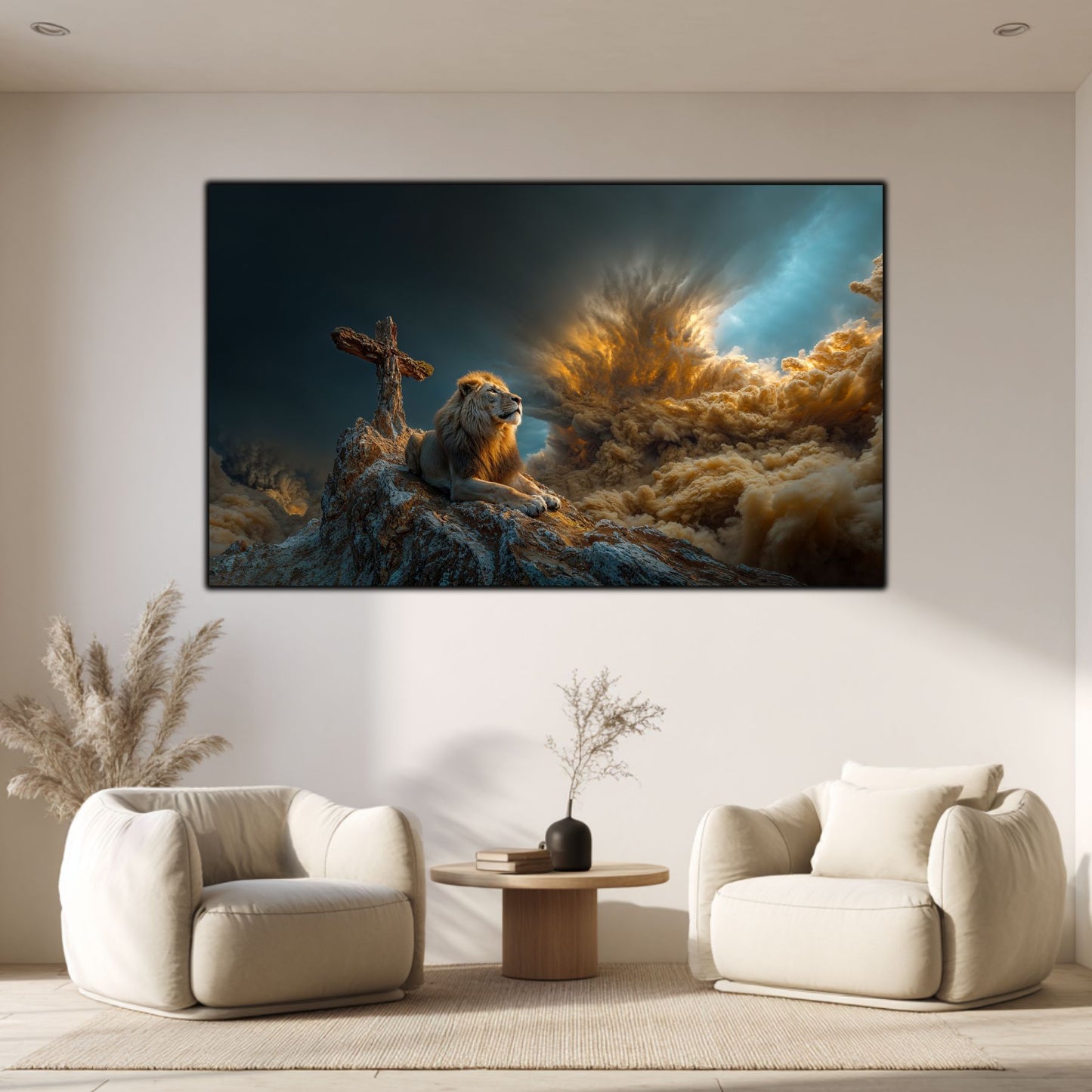 Tablou Decorativ Modern - Print UV pe Sticla - „Sacred Modernities” - No01