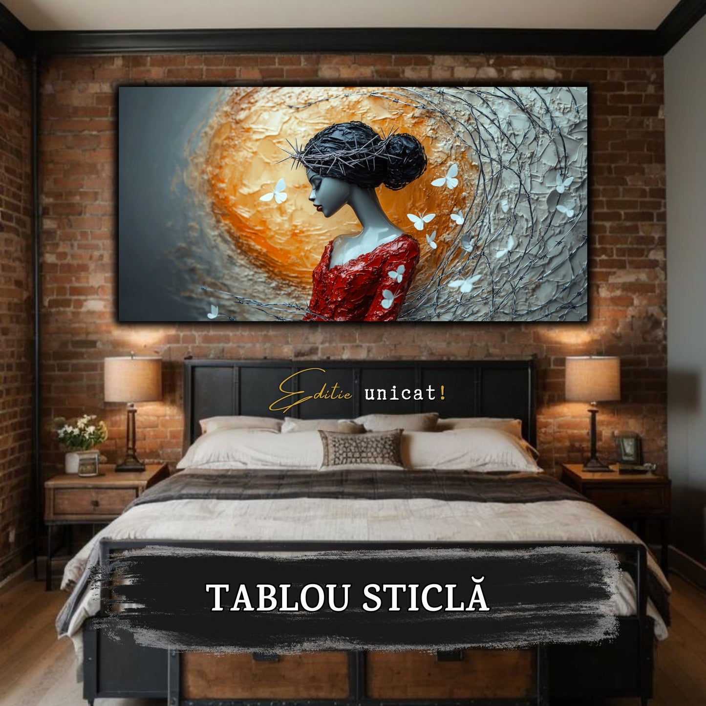 Thorned Beauty - Tablou Sticla Securizata - no01