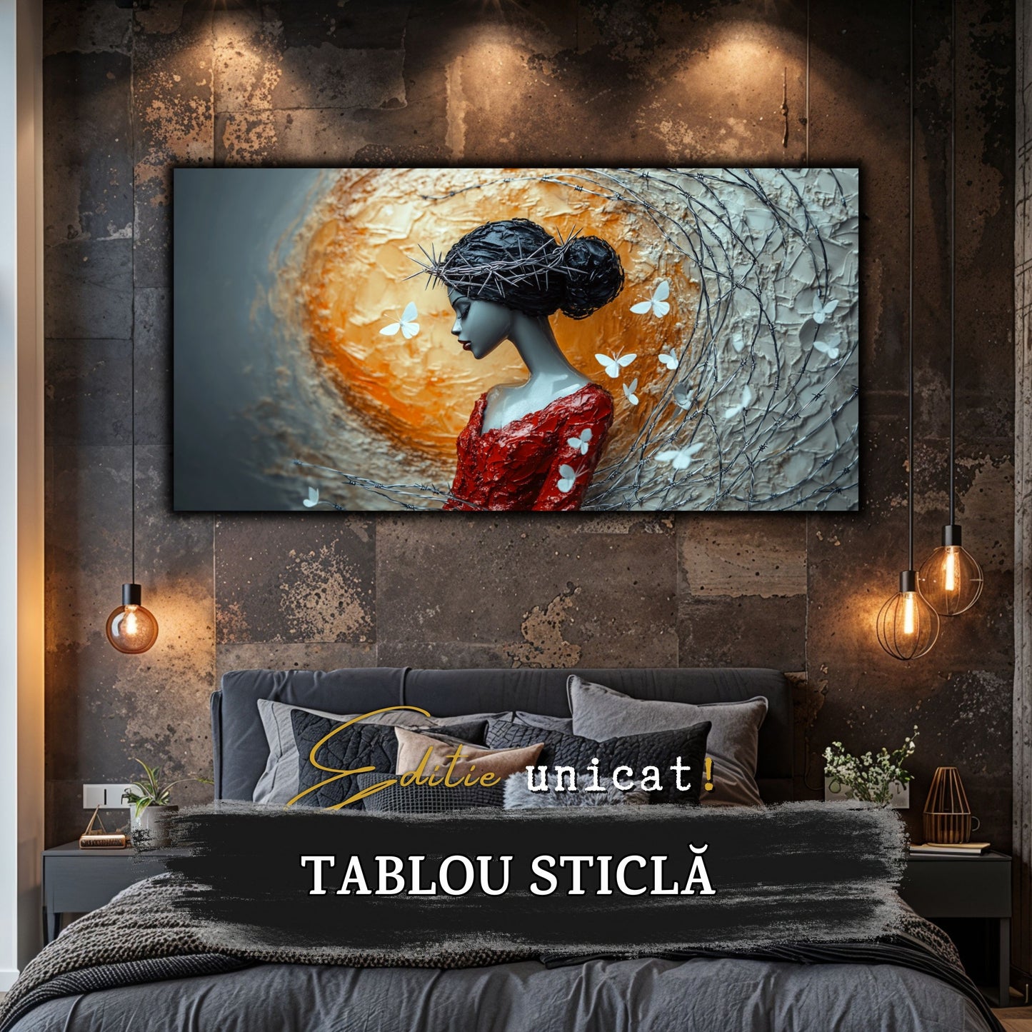 Thorned Beauty - Tablou Sticla Securizata - no01