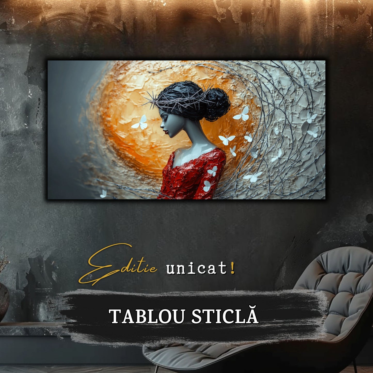 Thorned Beauty - Tablou Sticla Securizata - no01