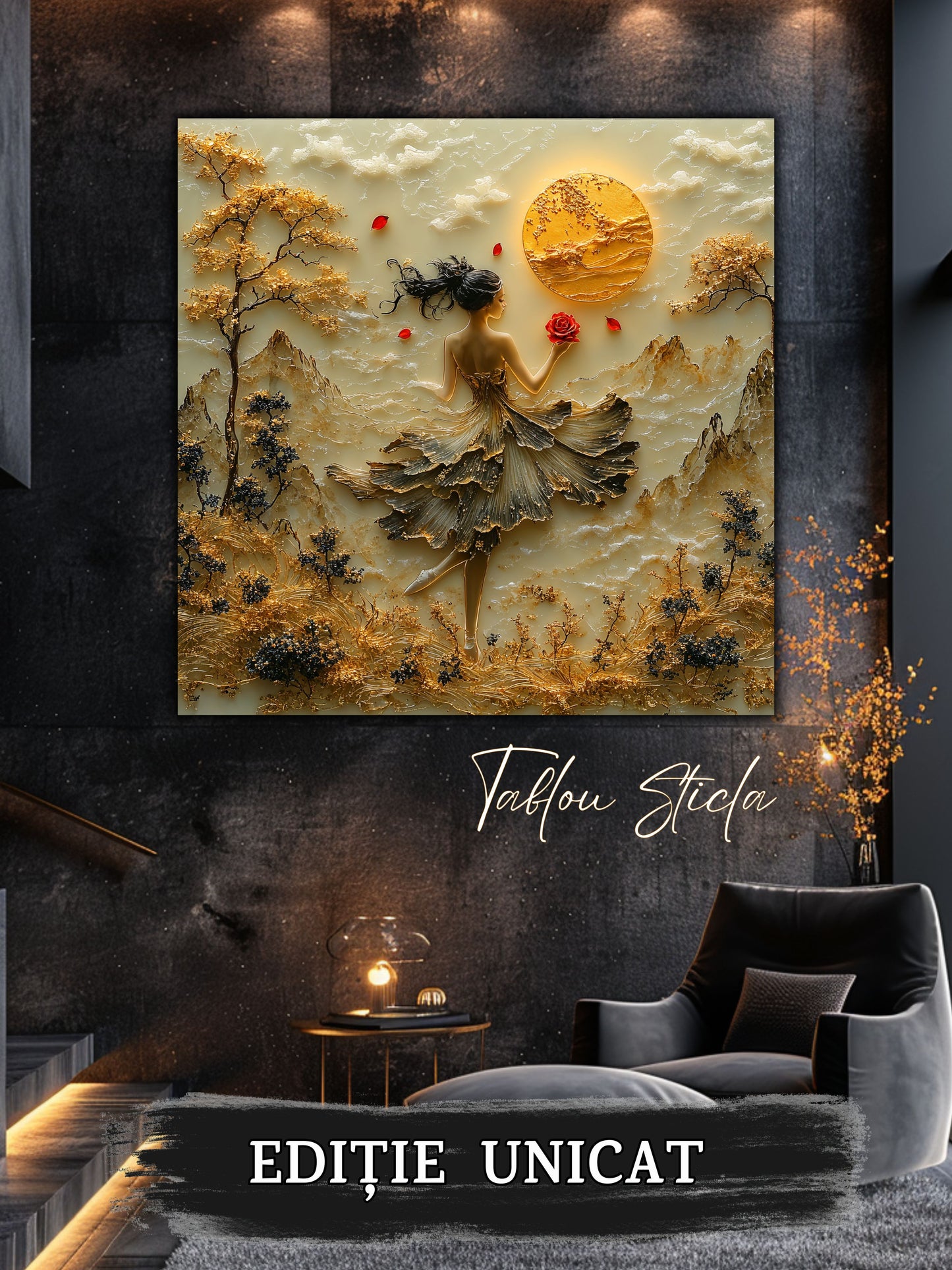 Tablou Sticla Securizata - Fragment of The Soul - 13