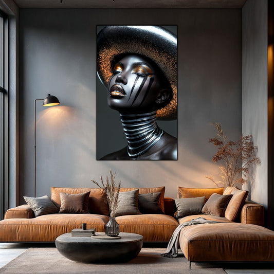 Dark Glow - Tablou Elegant pentru Living Modern - Tablou din Sticla