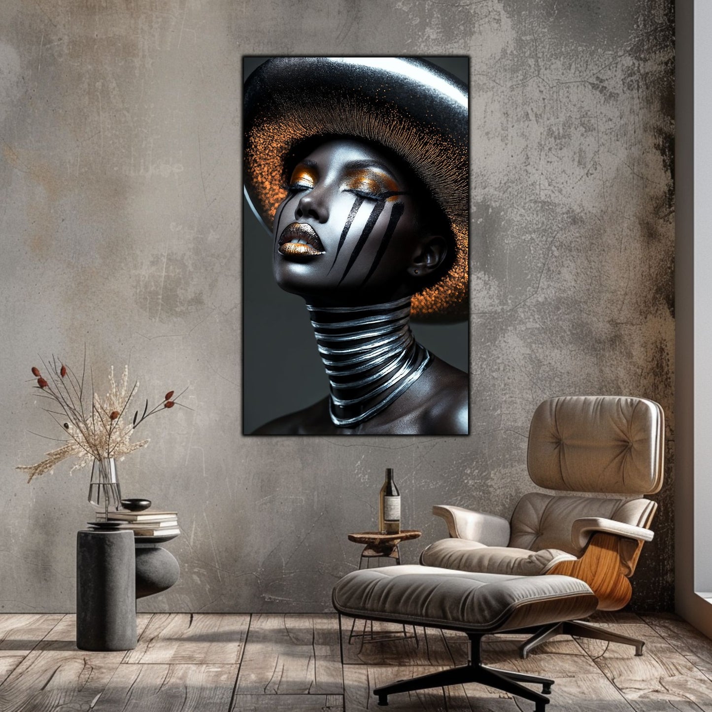 Dark Glow - Tablou Elegant pentru Living Modern - Tablou din Sticla