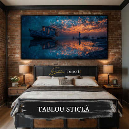 Night and Soul - Tablou Living  - Sticla Securizata - no01