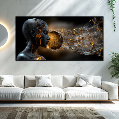 Tablou Sticla Securizata - Broken Mind 07