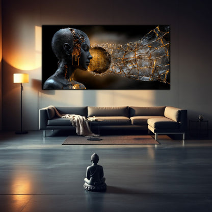 Tablou Sticla Securizata - Broken Mind 07