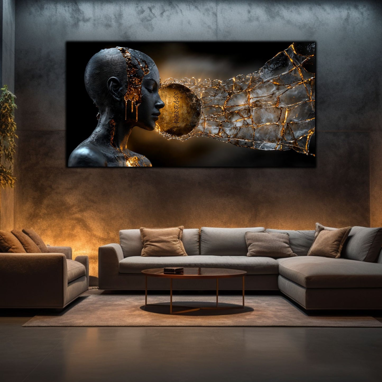 Tablou Sticla Securizata - Broken Mind 07