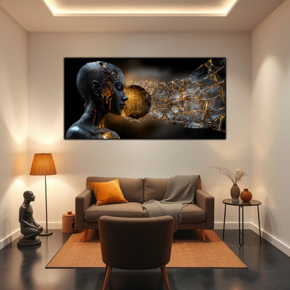 Tablou Sticla Securizata - Broken Mind 07