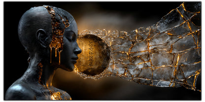 Tablou Sticla Securizata - Broken Mind 07