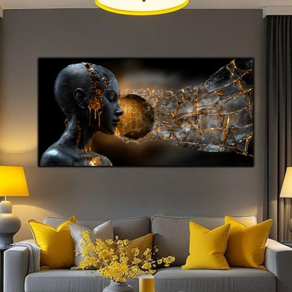 Tablou Sticla Securizata - Broken Mind 07