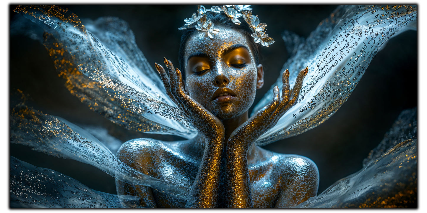 Beyond Meditation - Tablouri moderne pe sticla securizata pentru living contemporan NO08