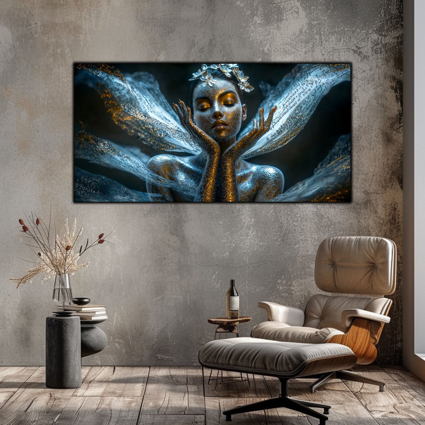 Beyond Meditation - Tablouri moderne pe sticla securizata pentru living contemporan NO08