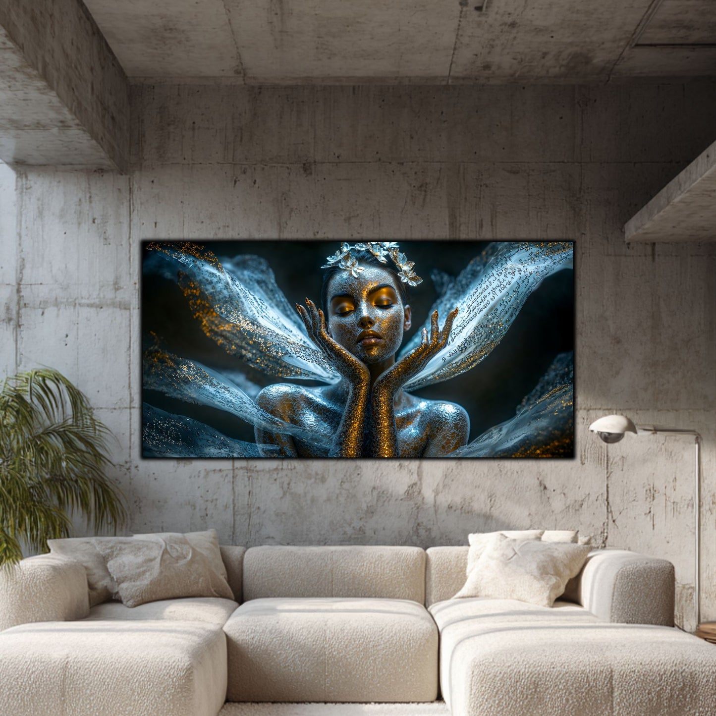 Beyond Meditation - Tablouri moderne pe sticla securizata pentru living contemporan NO08