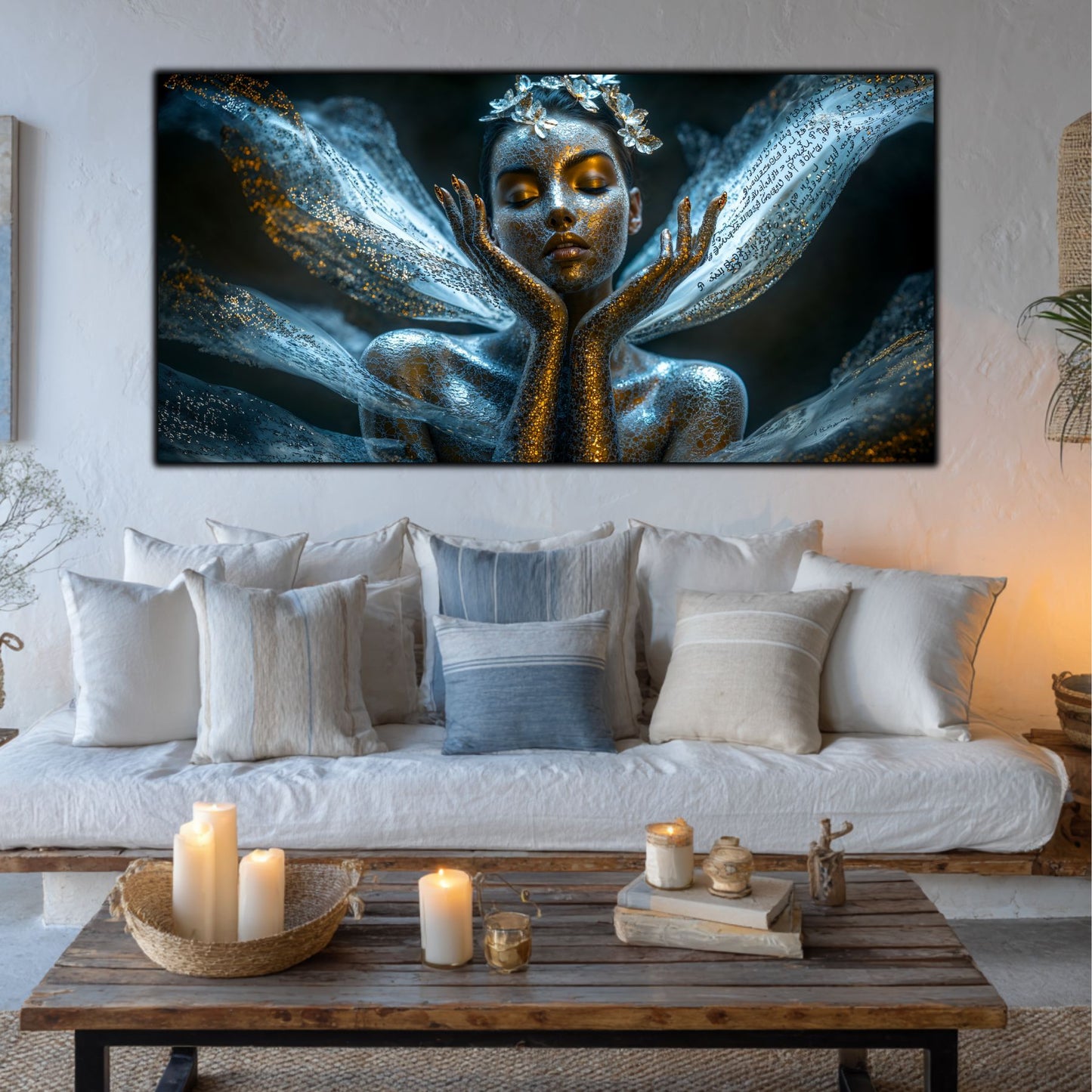 Beyond Meditation - Tablouri moderne pe sticla securizata pentru living contemporan NO08