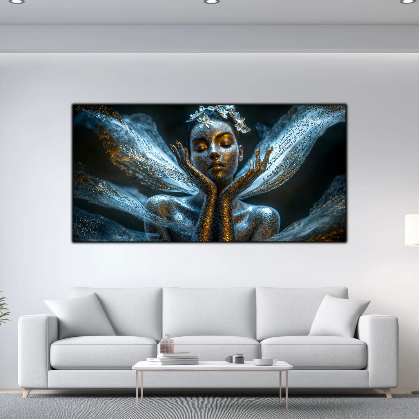 Beyond Meditation - Tablouri moderne pe sticla securizata pentru living contemporan NO08