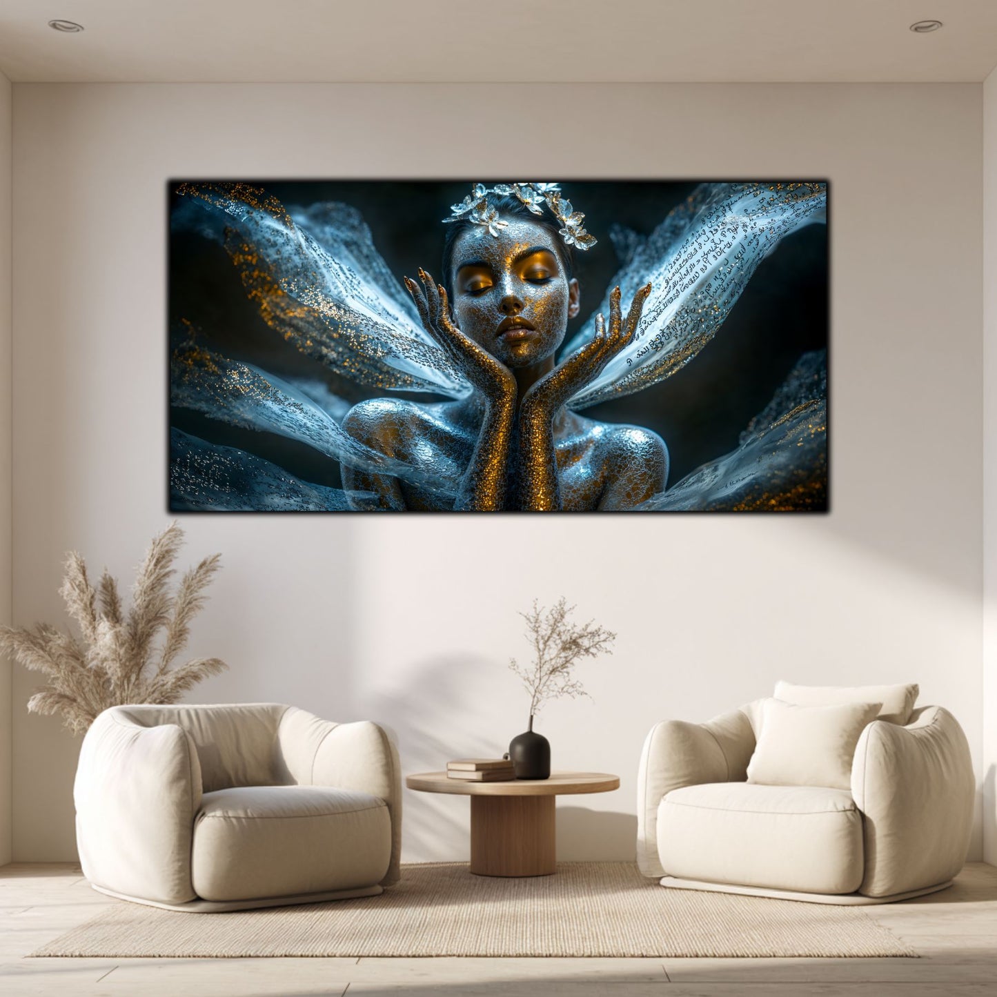 Beyond Meditation - Tablouri moderne pe sticla securizata pentru living contemporan NO08