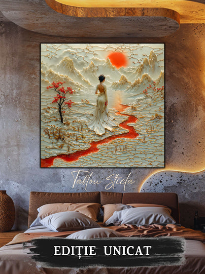 Tablou Sticla - Silk Road - 01