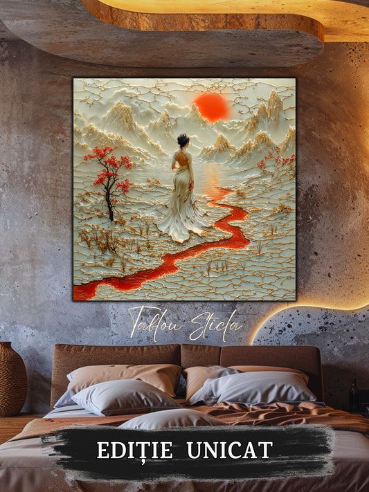 Tablou Sticla - Silk Road - 01