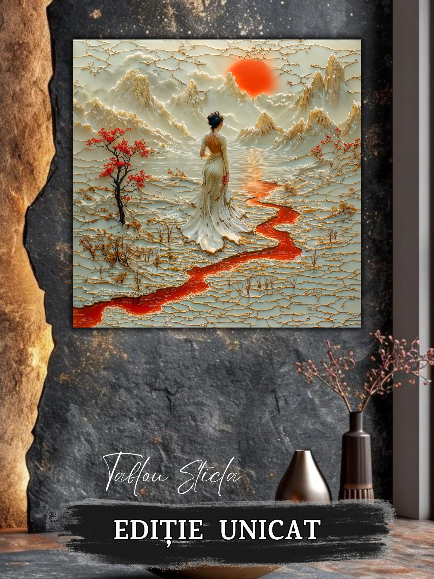 Tablou Sticla - Silk Road - 01