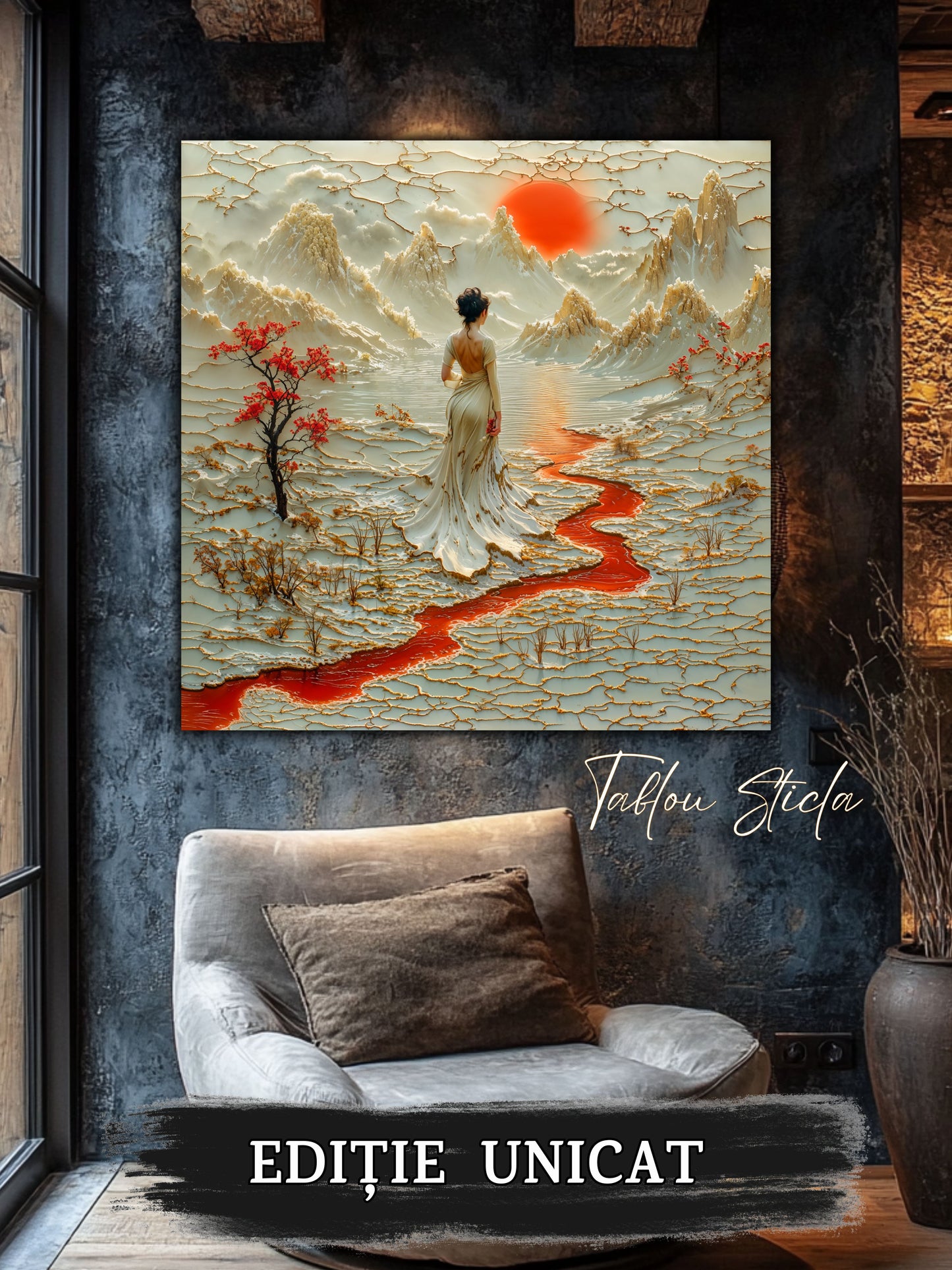 Tablou Sticla - Silk Road - 01