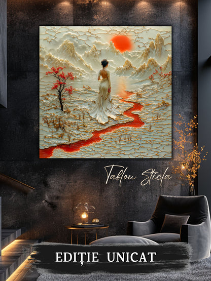 Tablou Sticla - Silk Road - 01