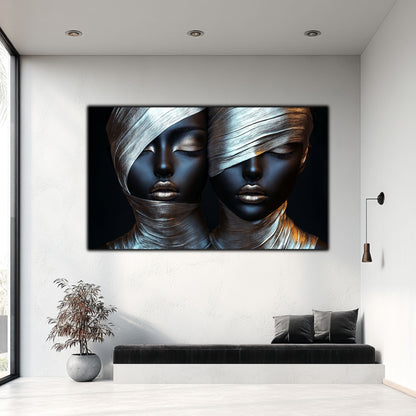 Tablou Decorativ pt Living - Print UV pe Sticla - „Silken Silence” - No07