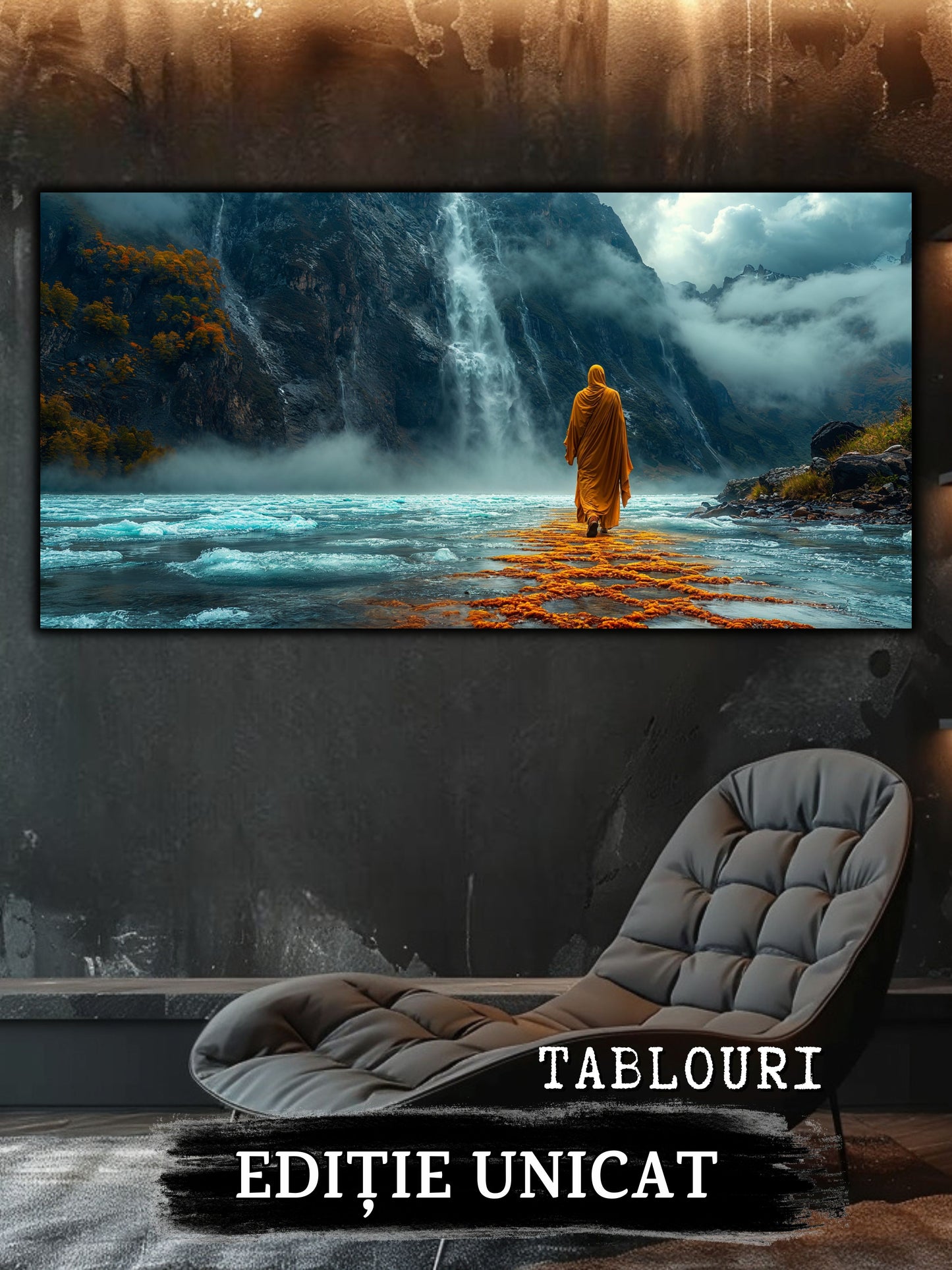 Tablou unicat din sticlă securizată Vanishing Step - No05