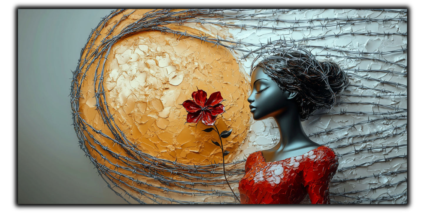 Thorned Beauty - Tablou Sticla Securizata - no02